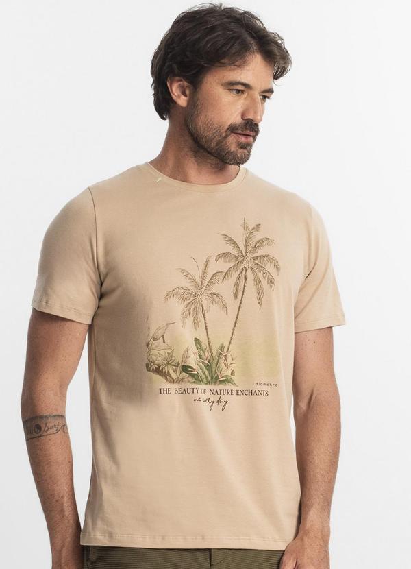 Diametro - Camiseta Masculina Marrom