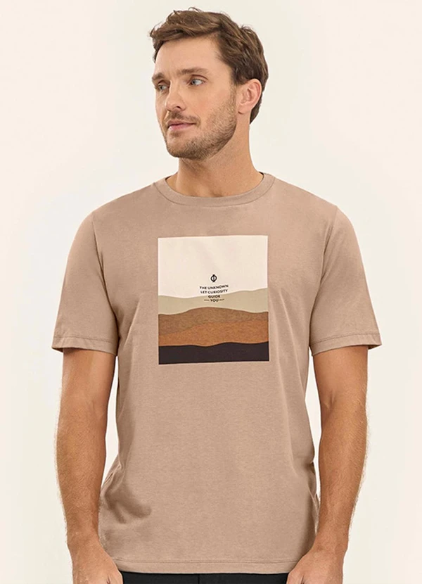 Diametro - Camiseta Masculina Marrom 3