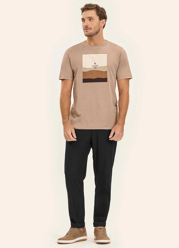 Diametro - Camiseta Masculina Marrom 4