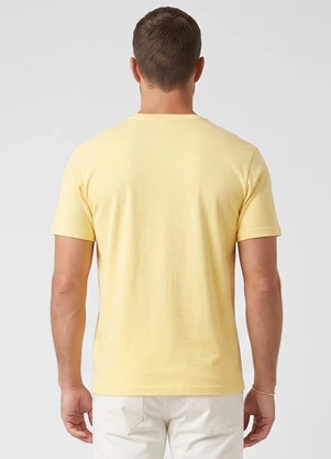 Diametro - Camiseta Masculina Meia Malha Amarelo - DIAMETRO