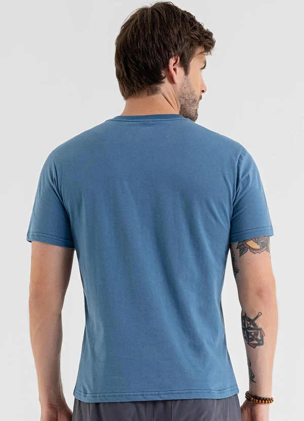 The Philippines - Camiseta Masculina Meia Malha Azul 2