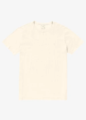 Diametro - Camiseta Masculina Meia Malha Bege - DIAMETRO