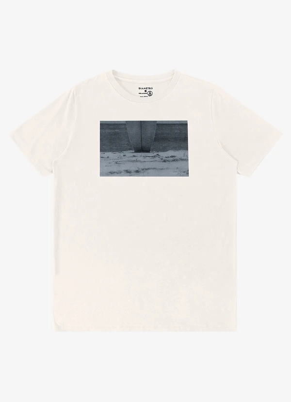 Diametro - Camiseta Masculina Meia Malha Bege 5