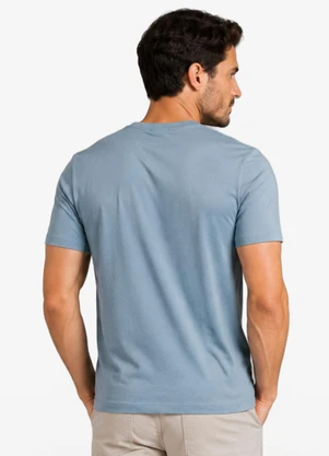 Diametro - Camiseta Masculina Meia Malha com Estampa Azul - DIAMETRO