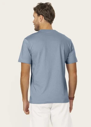 Diametro - Camiseta Masculina Meia Malha com Estampa Azul - DIAMETRO