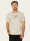 Diametro - Camiseta Masculina Meia Malha com Estampa Azul - variação: Bege