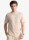 Minty - Camiseta Masculina Meia Malha com Estampa Marrom - variação: Bege