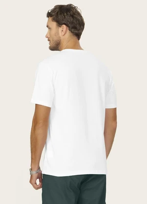 Diametro - Camiseta Masculina Meia Malha com Estampa Branco - DIAMETRO