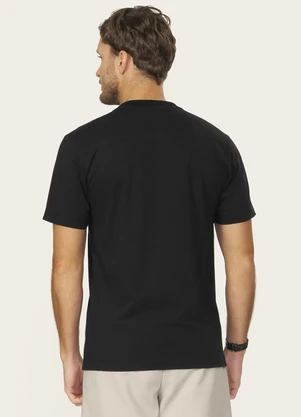 Diametro - Camiseta Masculina Meia Malha com Estampa Preto - DIAMETRO