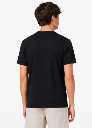 Minty - Camiseta Masculina Meia Malha com Estampa Preto - MINTY