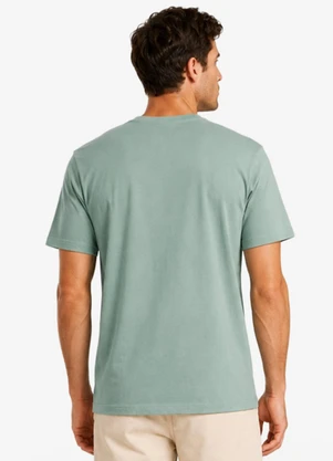 Diametro - Camiseta Masculina Meia Malha com Estampa Verde - DIAMETRO
