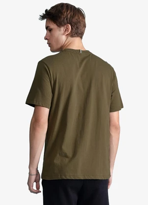 Minty - Camiseta Masculina Meia Malha com Estampa Verde - MINTY