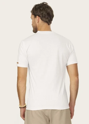 Diametro - Camiseta Masculina Meia Malha Linho Bege - DIAMETRO