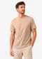 Diametro - Camiseta Masculina Meia Malha Linho Bege - variação: Marrom