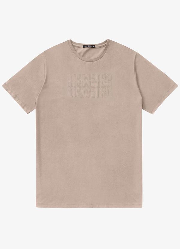 Diametro - Camiseta Masculina Meia Malha Marrom 4