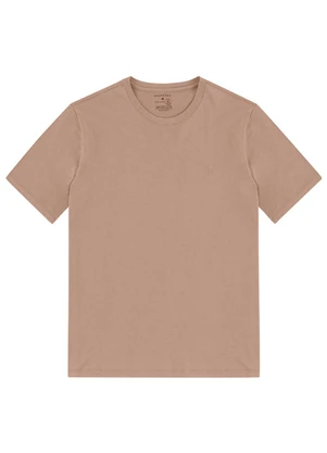 Diametro - Camiseta Masculina Meia Malha Marrom - DIAMETRO