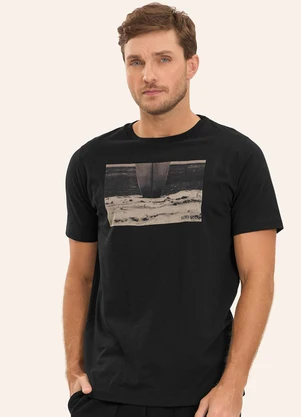 Diametro - Camiseta Masculina Meia Malha Preto - DIAMETRO