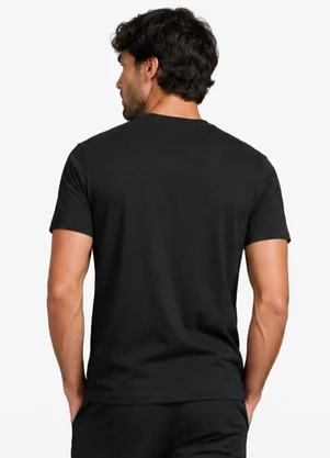 Diametro - Camiseta Masculina Meia Malha Preto - DIAMETRO