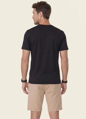 Diametro - Camiseta Masculina Meia Malha Preto - DIAMETRO
