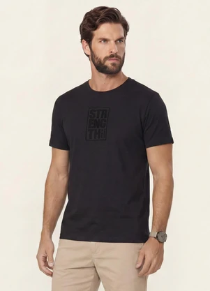 Diametro - Camiseta Masculina Meia Malha Preto - DIAMETRO