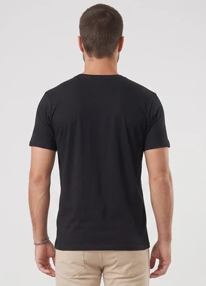 Diametro - Camiseta Masculina Meia Malha Preto - DIAMETRO