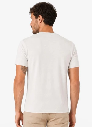Diametro - Camiseta Masculina Meia Malha Texturizada Bege - DIAMETRO