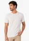 Diametro - Camiseta Masculina Meia Malha Texturizada Bege - variação: Bege