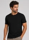 Select - Camiseta Masculina Meia Malha Texturizada Azul - variação: Preto