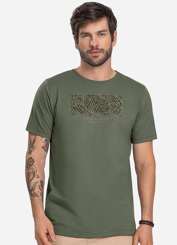 Diametro - Camiseta Masculina Meia Malha Verde