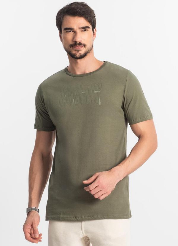 Diametro - Camiseta Masculina Meia Malha Verde