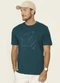 Diametro - Camiseta Masculina Meia Malha Branco - variação: Verde