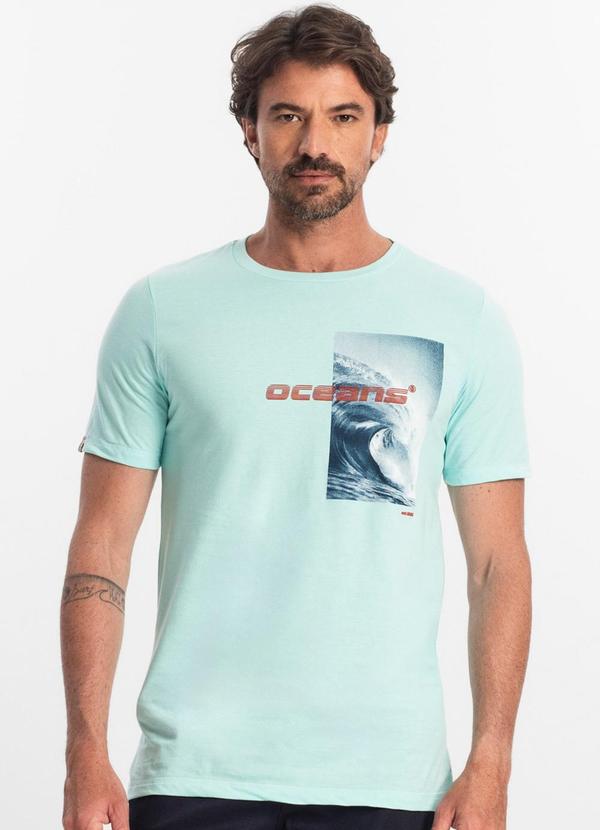 Diametro - Camiseta Masculina Oceans Diametro Azul