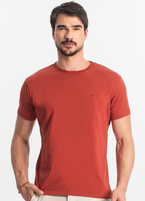 Select - Camiseta Masculina Plus Size Básica Laranja 1