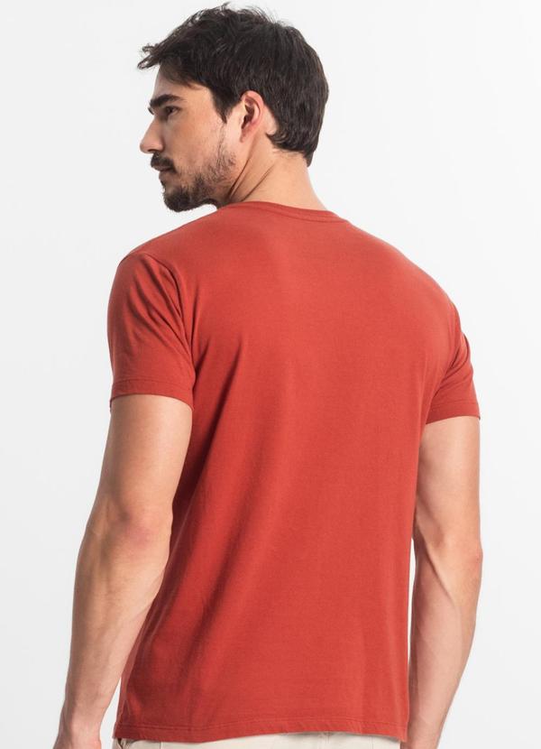 Select - Camiseta Masculina Plus Size Básica Laranja 2