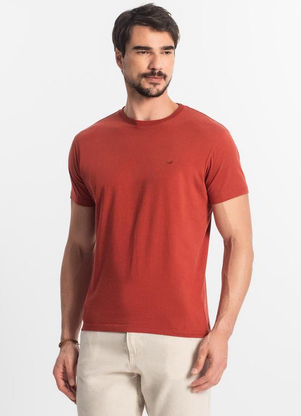 Select - Camiseta Masculina Plus Size Básica Laranja 3