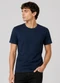 Select - Camiseta Masculina Plus Size Lisa Branco - variação: Azul