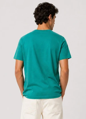 Select - Camiseta Masculina Plus Size Lisa Verde - SELECT
