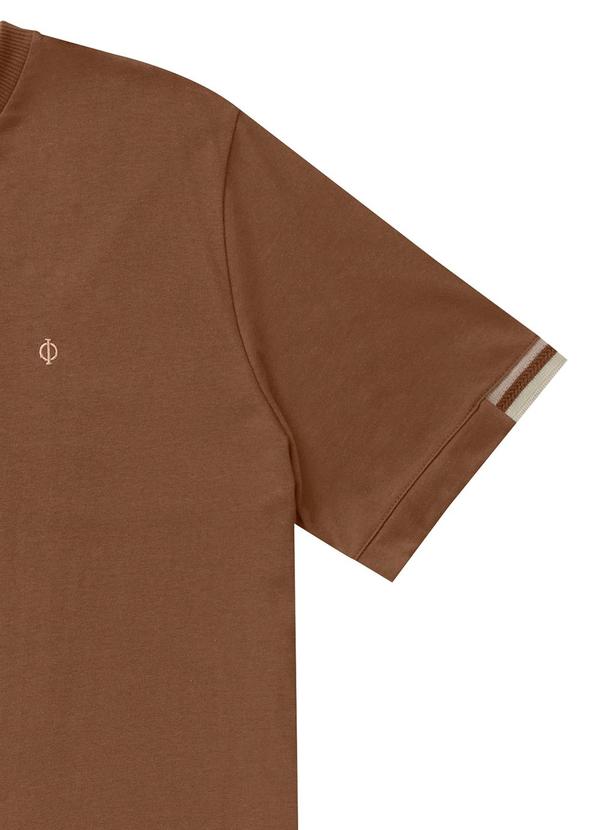 Diametro - Camiseta Masculina Plus Size Malhão Marrom 5