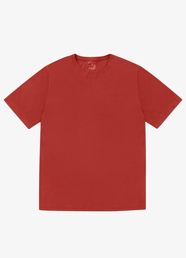 Diametro - Camiseta Masculina Plus Size Meia Malha Vermelho 2