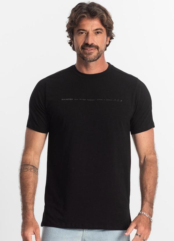 Diametro - Camiseta Masculina Preto