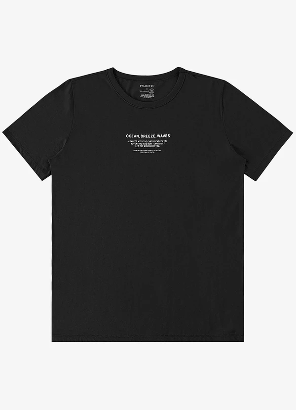 Diametro - Camiseta Masculina Preto