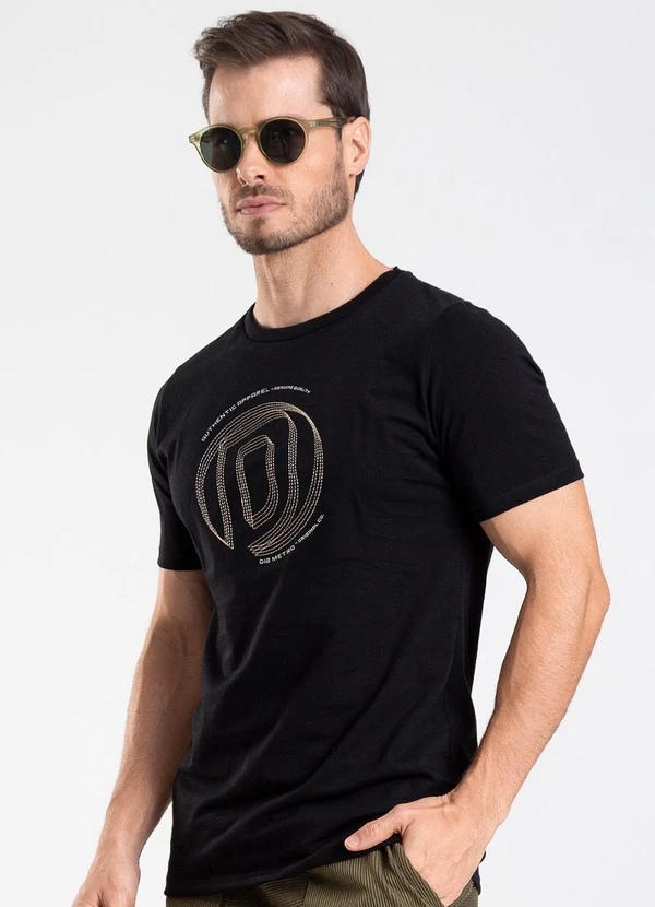 Diametro - Camiseta Masculina Preto 3