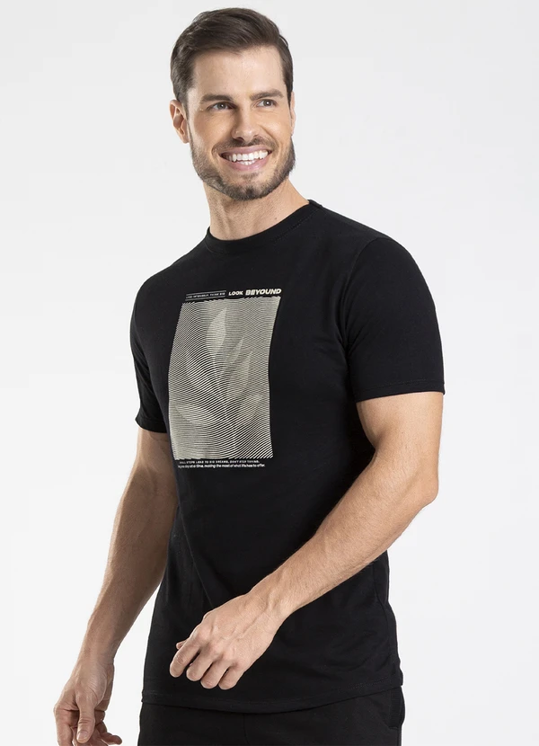 Diametro - Camiseta Masculina Preto 4