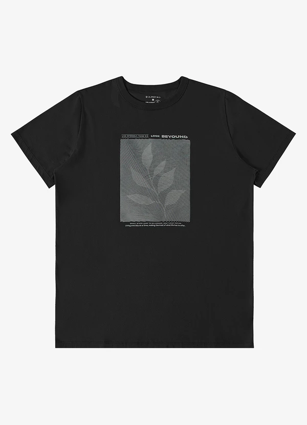 Diametro - Camiseta Masculina Preto 5