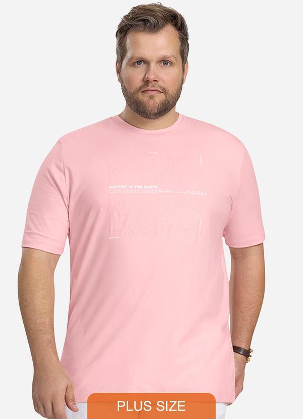Diametro - Camiseta Masculina Pus Size Rosa