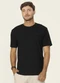Diametro - Camiseta Masculina Ribana de Viscose Marrom - variação: Preto