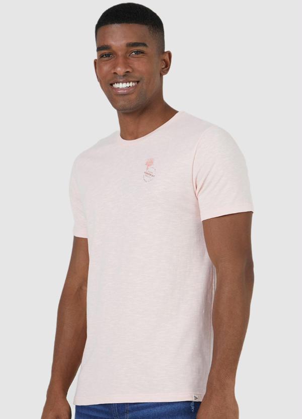 Malwee - Camiseta Masculina Rosa Claro
