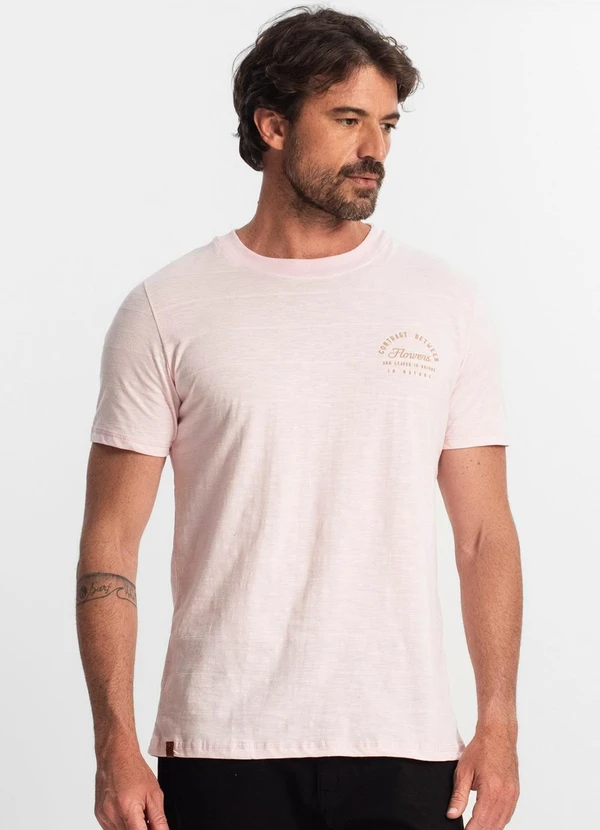 Diametro - Camiseta Masculina Rosa 4