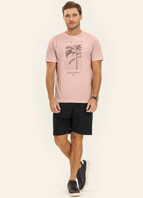 Diametro - Camiseta Masculina Rosa 3