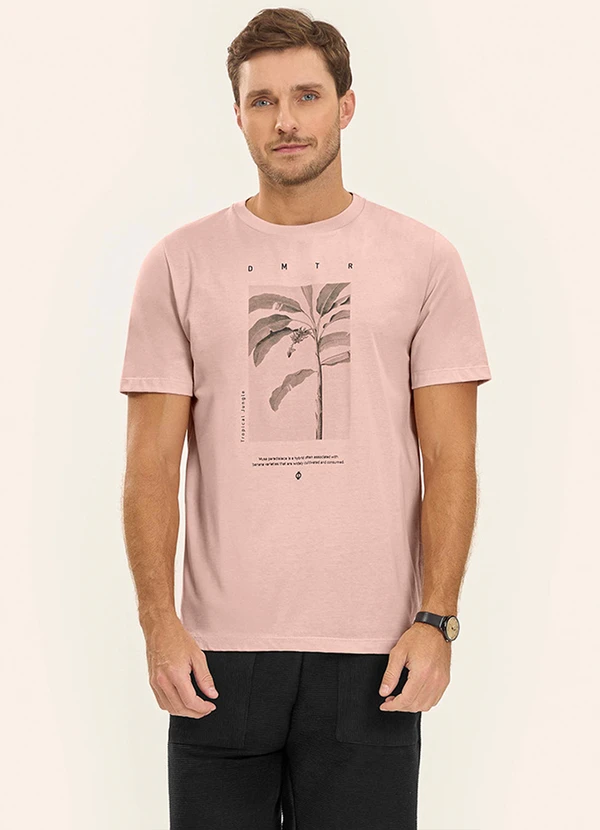 Diametro - Camiseta Masculina Rosa 4